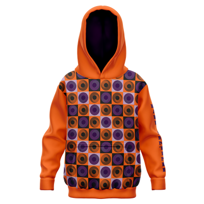 Orange and Purple Geo Hoodie - Dark Sentinel