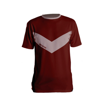 Red Oxide Chevron T-Shirt - Dark Sentinel