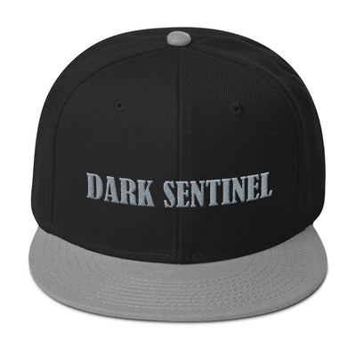 Black and Grey Snapback Hat - Dark Sentinel
