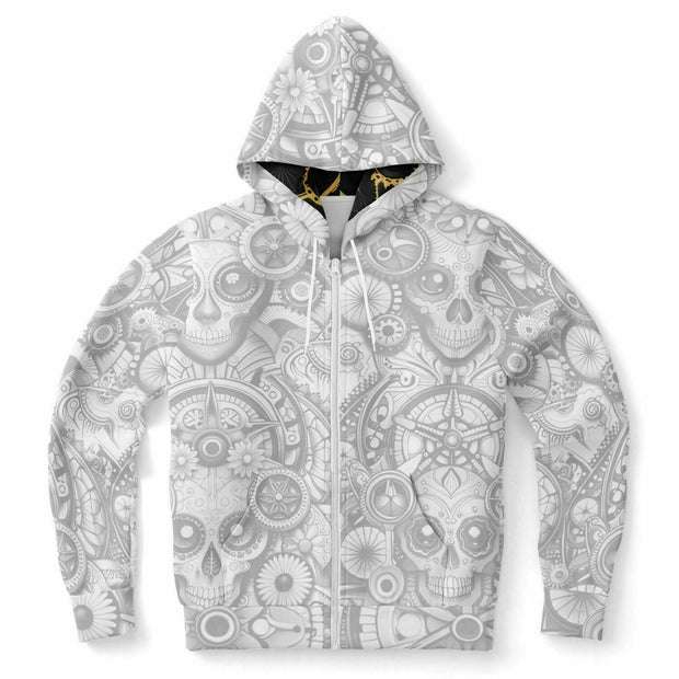 Skull #1 Zip-Up Hoodie - AOP