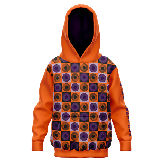 Orange and Purple Geo Hoodie - Dark Sentinel