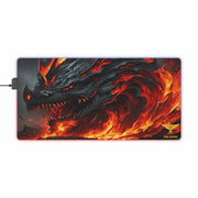 Dark Sentinel Flaming Dragon LED Gaming Mouse Pad