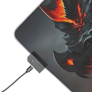 Dark Sentinel Flaming Dragon LED Gaming Mouse Pad