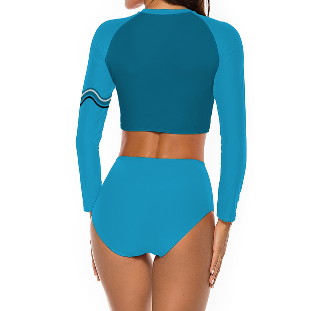 Blue Wave Two Piece Swimsuit