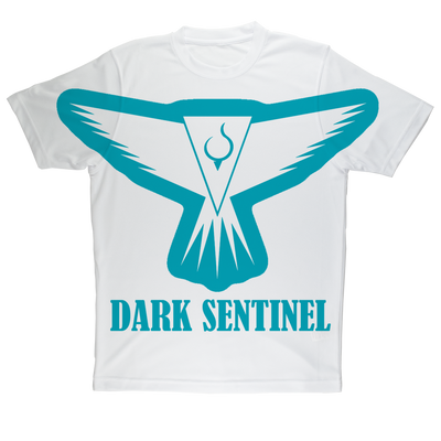Oversized Logo in Teal Performance T-Shirt - Dark Sentinel