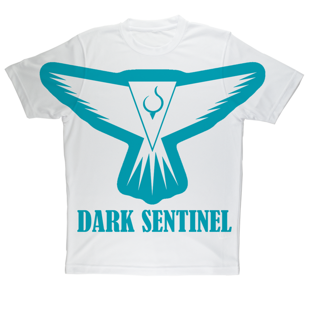 Oversized Logo in Teal Performance T-Shirt - Dark Sentinel