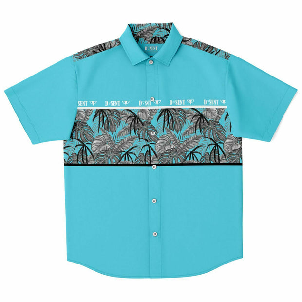 Blue Palms - Short Sleeve Button Down Shirt