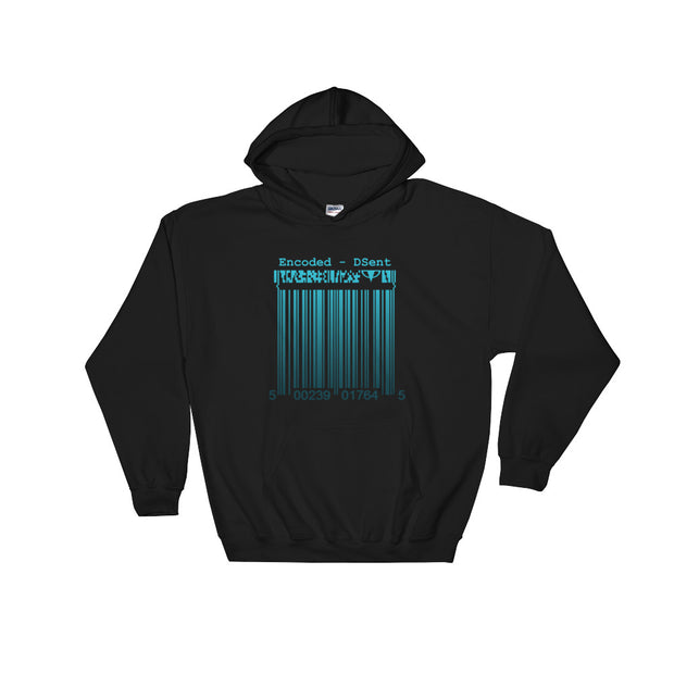 Encoded Hooded Sweatshirt - Dark Sentinel