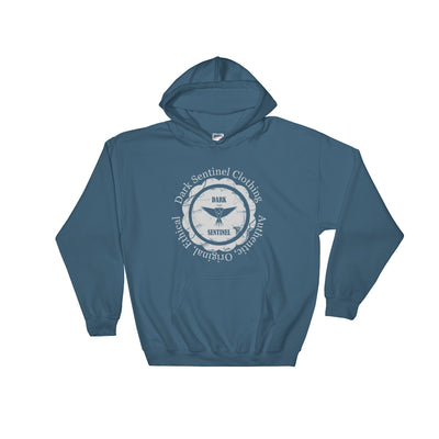 DS Graphic in Grey Hooded Sweatshirt - Dark Sentinel