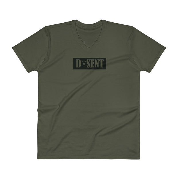 Simplified DSent Logo - V-Neck T-Shirt - Dark Sentinel