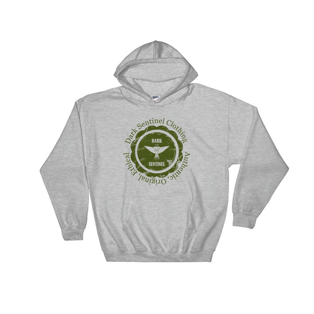 Round Graphic Green - Hooded Sweatshirt - Dark Sentinel