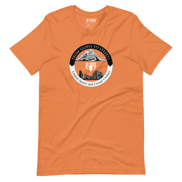 Orange shirt with graphic