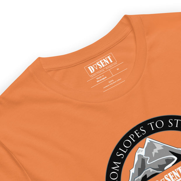 Detail of orange t-shirt